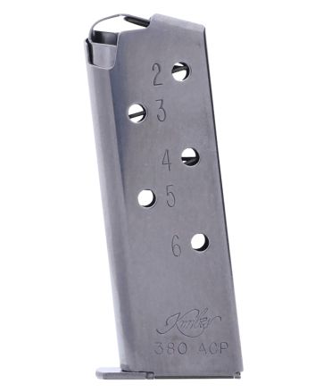 Kimber Mfg.,inc 1200163A Micro Magazine 6rd Silver Stainless Steel