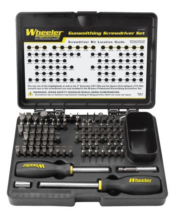 Wheeler 562194 Deluxe Gunsmithing Screwdriver Set 89 Pieces