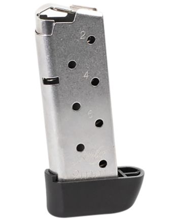 Kimber Mfg.,inc 1200845A Micro 9 w/ Extended Base Pad 7rd 9mm Silver Stainless Steel