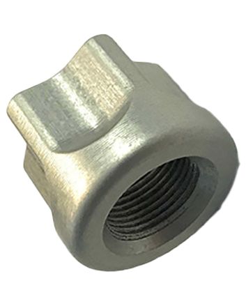 Timber Creek Outdoors 1/228TPS Thread ProtectorSilver Billet Aluminum 1/2-28