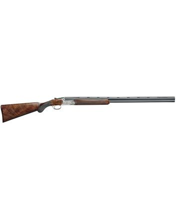 Rizzini USA 2201-2828 BR220 Field 28 Gauge 28" Nickel Chrome Coin Anodized Steel Steel Receiver Engraved Grade 2.5 Turkish Walnut Wood Stock