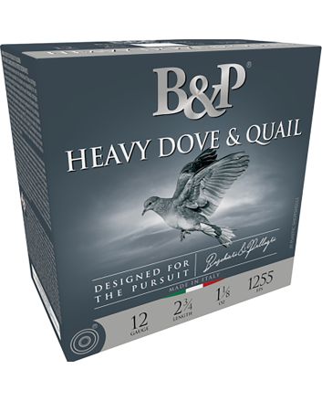 B&amp;P Ammunition 12B18D9 Heavy Dove &amp; Quail12Gauge 2.75" 1 1/8oz 9Shot 25 Per Box/10 Case