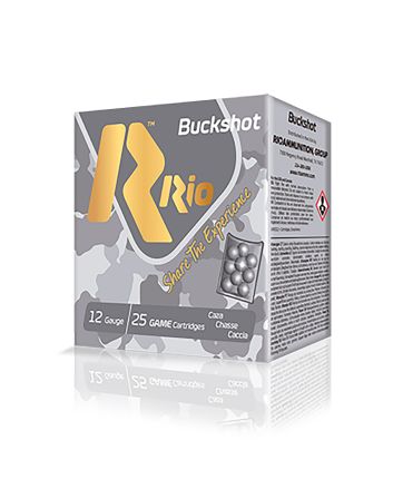 Rio Ammunition RB122725 Royal Buck12Gauge 2.75" 4Buck Shot 25 Per Box/10 Case