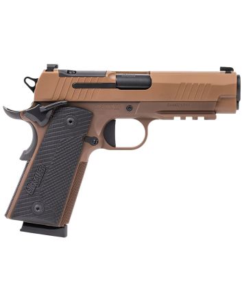 Sig Sauer 1911XCA45CXR3 1911 XCarry 45 ACP 8rd 5.75" Black DLC Coyote PVD Optic Ready Stainless Steel Slide Coyote PVD Black G10 Grip