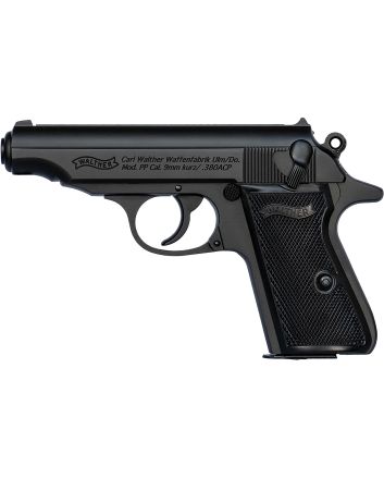 Walther Arms 4796028 PP380 ACP 7+1 3.90" Black Steel Barrel, Black Serrated Steel Slide, Aluminum Frame w/Beavertail, Textured Grips