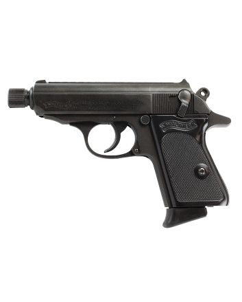 Walther Arms 4796061 PPK32 ACP 6+1 3.30" Black Steel Threaded Barrel, Black Serrated Steel Slide, Black Steel Frame w/Beavertail Textured, Polymer Grip