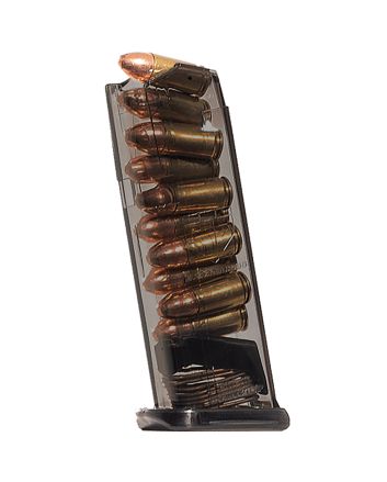 ETS Group SMKGLK43X 10rd 9mm Fits Glock 43X Smoke Polymer