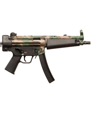 HK 81001152 SP5Sports South Exclusive 9mm Luger 30+1 8.86" Black Steel Barrel Aluminum Woodland Camo Right Hand
