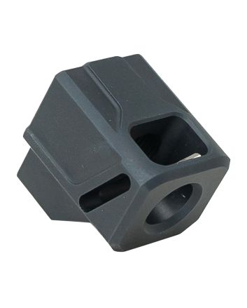Faxon Firearms FFPACOMPDSMP01 EXOS-514 Compensator for M&amp;P Black Aluminum 1/2"x28 Threads 1.10" OAL 9mm