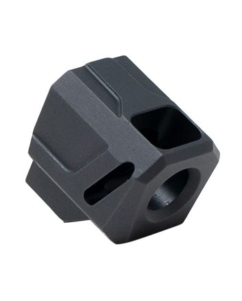 Faxon Firearms FFPACOMPSSMP01 EXOS-524 Compensator for M&amp;P Shield/Shield Plus Anodized Aluminum 1/2"x28 Threads 1.10" OAL 9mm