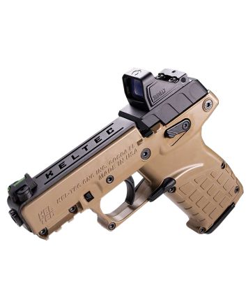 Kel-Tec P17BTANOPTIC P1722 LR 16+1 3.80" w/Optic &amp; Holster Tan