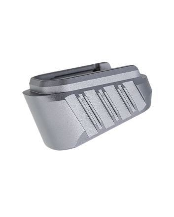 Tyrant CNC TDHCATMAGEX3GREY Hellcat Magazine Extension Fits Springfield Hellcat Pro Grey 7000 Series Aluminum