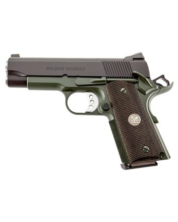 Wilson Combat WCQBCTACA CQB Compact *CA Compliant 45 ACP 8+1 4" Carbon Steel Slide Diamond Wood Grip
