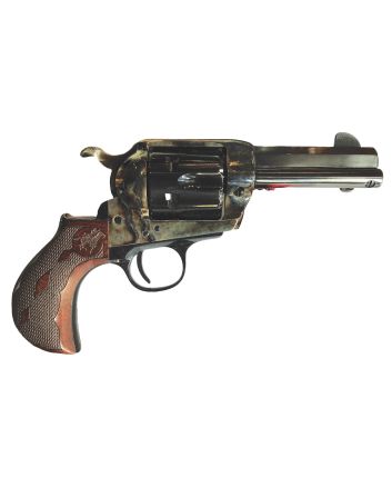Cimarron PP346MALO2 El Malo 2 45 Long Colt 3.50" 6 Shot Color Case Hardened Octagon Barrel, Color Case Hardened Frame, Smooth Walnut Grip