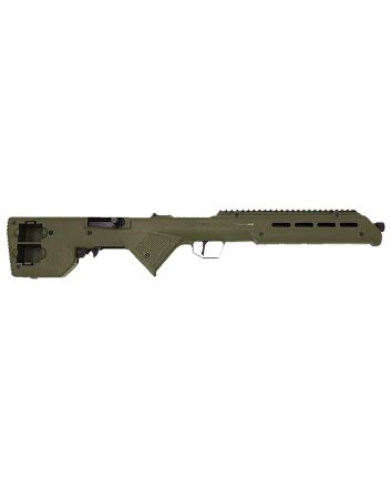 Desert Tech TRKRF2218GRNTrek-22 Green Compact 22 LR 18" Free Floating Steel Barrel, Picatinny Rail Receiver, M-LOK Handguards, Fixed Polymer Stock, Suppressor Ready