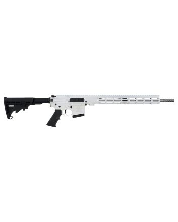 Great Lakes Firearms GL15350SSWHT16 GLFA350 Legend 5+1 18" Stainless Threaded Barrel, White Cerakote Picatinny Rail Aluminum Receiver, M-LOK Handguard Black Synthetic Stock, Mil-spec Polymer Grip
