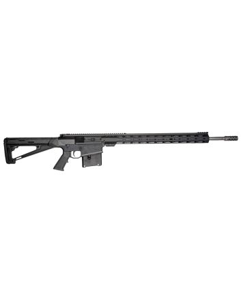 Great Lakes Firearms GL10LA7PRCSSBLK GLFA7mm PRC 5+1 24" Stainless Threaded Barrel, Black Cerakote Picatinny Rail Aluminum Receiver, M-LOK Handguard, Hogue Fixed Black Synthetic Stock, Mil-Spec Grip
