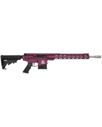 Great Lakes Firearms GL10308SSCHY GLFA308 Win 10+1 18" AR-10 Stainless Steel Black Cherry