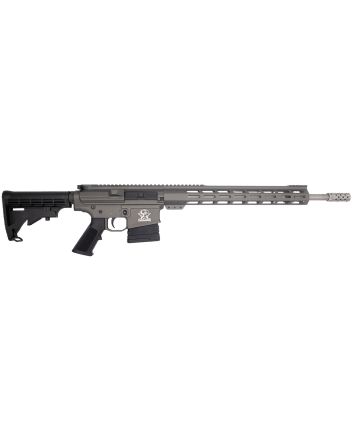 Great Lakes Firearms GL10308SSTNG GLFA308 Win 10+1 18" Cerakote Threaded Barrel, Tungsten Cerakote Picatinny Rail Aluminum Receiver, 6 Position Mil-Spec Synthetic Stock, Mil-spec Polymer Grip