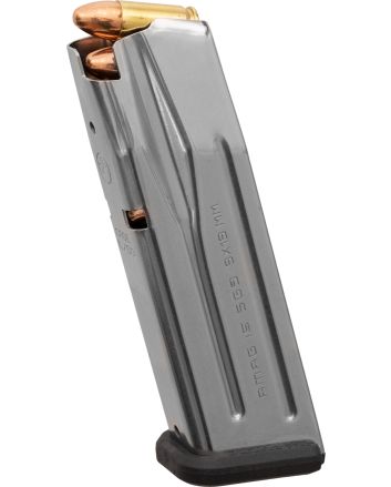 Magpul MAG1464SST AMAG15rd 9mm Fits Sig P320 Silver Stainless Steel