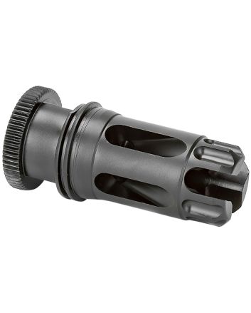 Griffin Armament DLFC22C1228 Dual-Lok Flash Comp 22/5.56 Black QPQ Nitride 17-4 PH Stainless Steel 1/2"x28 Threads