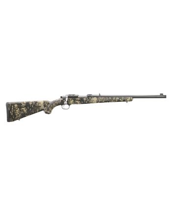 Ruger 7421 77/357357 Mag 5+1 18.50" Blued Threaded Barrel, Blued Integral Scope Mount Steel Receiver, Fixed Kryptek Obskura Nox Camo Synthetic Stock, Thread Protector
