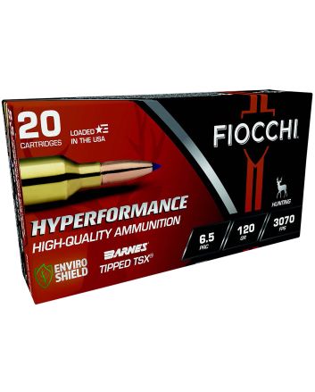 Fiocchi 65PRCTT Hyperformance6.5PRC 120gr Barnes Tipped TSX 20 Per Box/10 Case