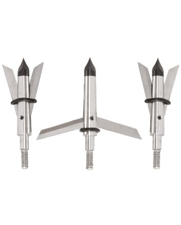 Allen 14674 Tomahawk Expandable Broadhead Stainless Steel Blades Silver 3 Pack