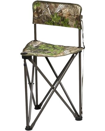 Hunters Specialties HS1001531 Tripod CamochairFolding Mossy Oak Bottomland Steel/Polyester