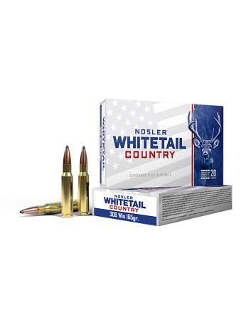 Nosler 40120 Whitetail Country308Win 165gr Spitzer Boat Tail 20 Per Box/10 Case