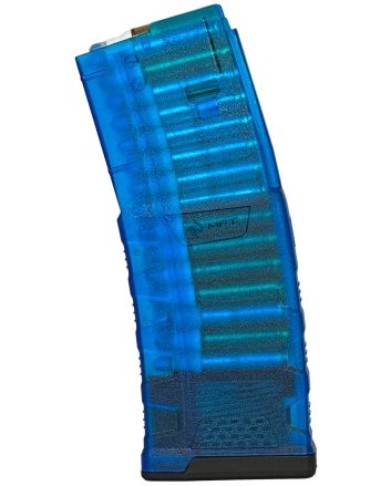 Mission First Tactical EXDPM556TB EXD30rd 5.56 Fits AR/M4 Translucent Blue