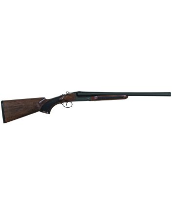 Charles Daly 930391 500 Coach 20 Gauge Break Open 3" 2rd 20" Black Side By Side Barrel, Steel Receiver, Fixed w/Pistol Grip Checkered Walnut Walnut Stock