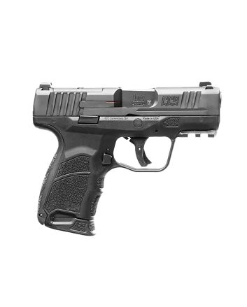 HK 81000550 CC99mm Luger 10+1/12+1 3.32" Black Polygonal Rifled Barrel, Optic Ready/Serrated Steel Slide, Polymer Frame w/Picatinny Rail, Black Interchangeable Backstrap Grip