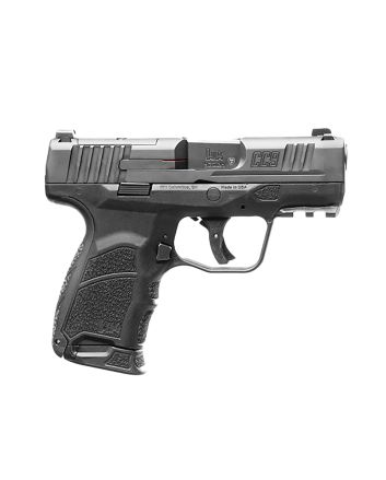 HK 81000551 CC99mm Luger 10+1 3.32" Black Polygonal Rifled Barrel, Optic Ready/Serrated Steel Slide, Polymer Frame w/Picatinny Rail, Black Interchangeable Backstrap Grip