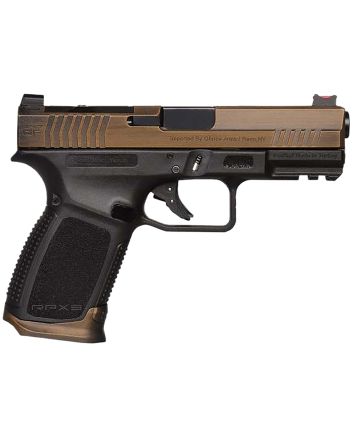 Gforce Arms GFRPX3C9BT Exodus9mm Luger 15+1 4.02" Black Steel Barrel, Bronze Cerakote Serrated Steel Slide, Black Cerakote Polymer Frame w/Accessory Rail, Black Textured Grip