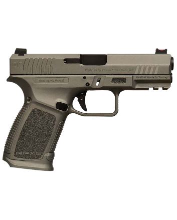 Gforce Arms GFRPX3C9TGF Exodus9mm Luger 15+1 4.02" Black Steel Barrel, Tactical Gray Cerakote Serrated Steel Slide, Tactical Gray Polymer Frame w/Accessory Rail, Textured Grip