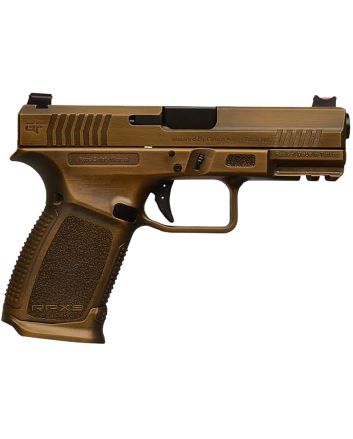 Gforce Arms GFRPX3C9BNZ Exodus9mm Luger 15+1 4.02" Black Steel Barrel, Bronze Cerakote Serrated Steel Slide, Bronze Cerakote Polymer Frame w/Accessory Rail, Textured Grip