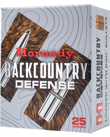 Hornady 90268 Back Country9mm +P 138gr 25 Per Box/10 Case