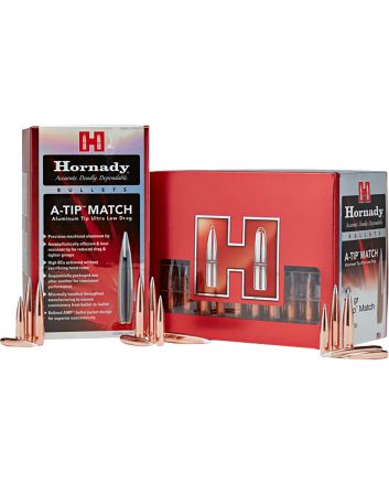 Hornady 22799 22Cal .222 76gr A-Tip Match 100 Per Box/10 Case