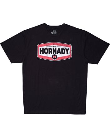 Hornady 99607M HornadyBlack Cotton Short Sleeve Medium