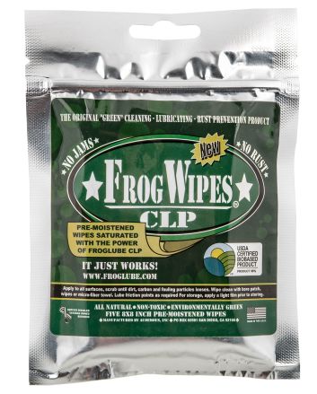 FrogLube 14936 Frog WipesZiplock 5 Pack