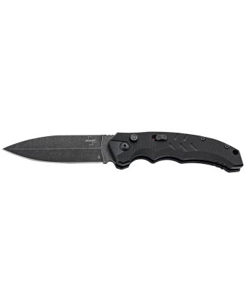 Boker 01BO796 Intention II3.35" Folding Dagger Plain D2 Steel Blade Black G10 Handle