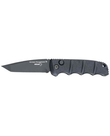 Boker 01KALS101Kalashnikov 3.35" Tanto Plain Black D2 Steel Blade Aluminum Handle