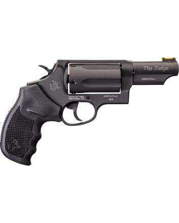 Taurus 2441031T Judge45 Colt (LC)/410 Bore 5rd 3" Matte Black Oxide Steel Barrel, Cylinder &amp; Frame, Black Ribber Grip, Exposed Hammer
