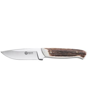 Boker 02BA319H Stag Hunter3.50" Drop Point Plain N695 Blade 4" Rugged Stag Handle