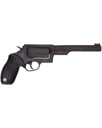 Taurus 2441061T Judge45 Colt (LC)/410 Bore 5rd 6.50" Matte Black Oxide Steel Barrel, Cylinder &amp; Frame, Black Ribber Grip, Exposed Hammer