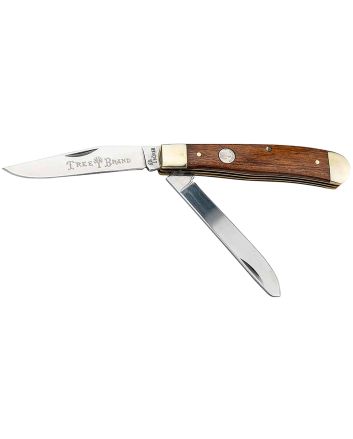 Boker 110832 Trapper 2.0 Clip Point/Spey Plain D2 Steel Blade Rosewood Tulip Wood Handle