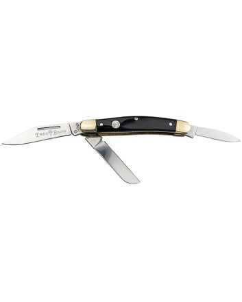 Boker 110857 Stockman Traditional Large Clip Point/Sheepsfoot/Spey Plain D2 Steel Blade Brown Jigged Bone Handle