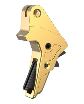 Tyrant CNC TDMPTRIGFSCGOLD/BLK Gold Fits S&amp;W M&amp;P Full-Size &amp; Compact