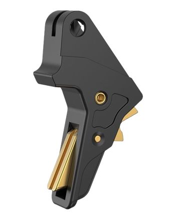 Tyrant CNC TDMPTRIGFSCBLK/GOLD Black Fits S&amp;W M&amp;P Full-Size &amp; Compact